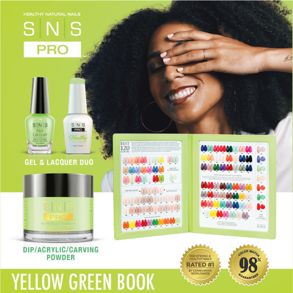 SNS Pro Yellow Green Book Collection 120 Colors