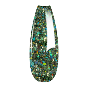 Ombre Glitter Nail Art - Green Colors - GO01