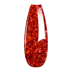 Ombre Glitter Nail Art - Red Colors - GO03