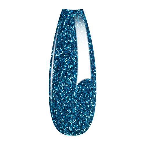 French Glitter Nail Art - Teal Blue Colors - GF04
