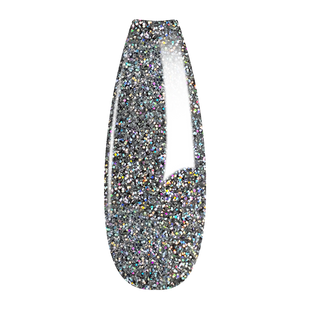 French Glitter Nail Art - Silver Colors - GF08
