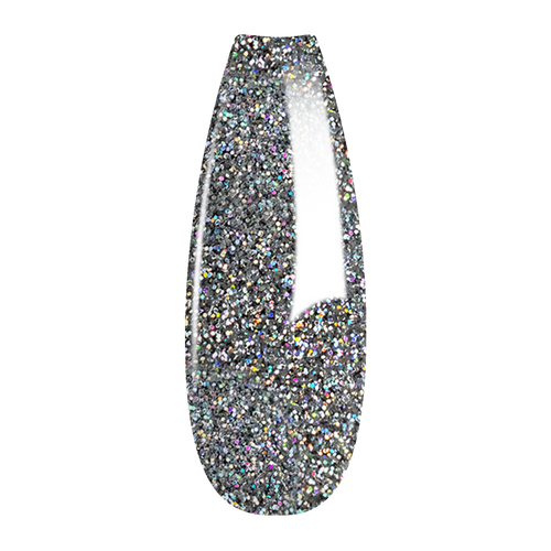French Glitter Nail Art - Silver Colors - GF08