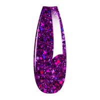Ombre Glitter Nail Art - Purple Colors - GO10