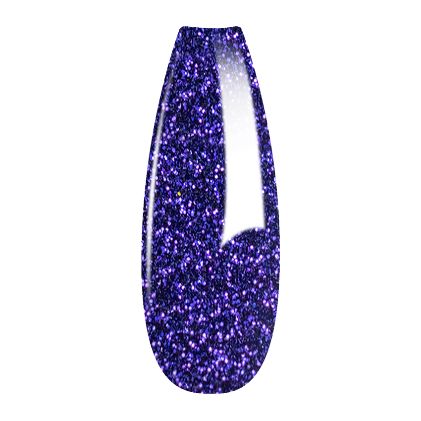 French Glitter Nail Art - Dark Purple Colors - FG12
