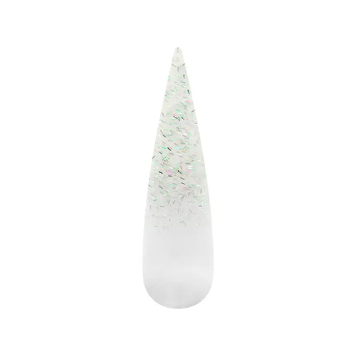 Air Ombre Spray Powder Nails - Metallic Silver Colors - AO153