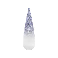 Air Ombre Spray Powder Nails -Metallic Violet Silver Colors - AO018
