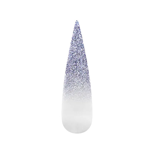Air Ombre Spray Powder Nails -Metallic Violet Silver Colors - AO018
