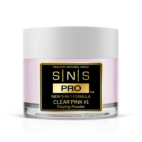 SNS 5-in-1 Pink & White Powder 2oz - Clear Pink 1