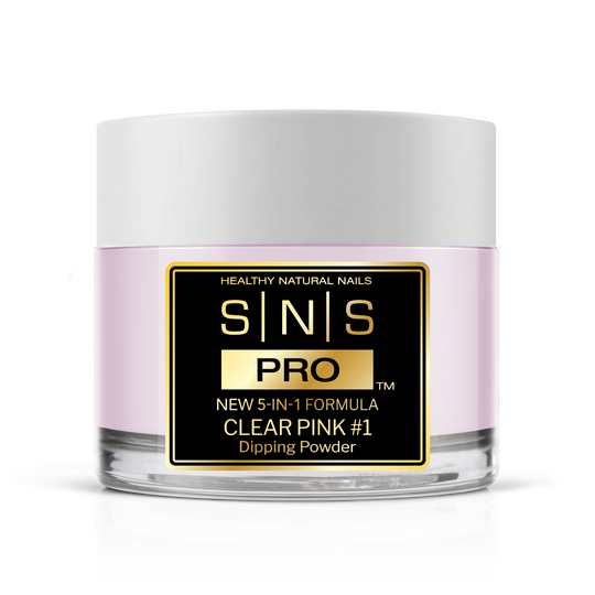 SNS 5-in-1 Pink & White Powder 2oz - Clear Pink 1