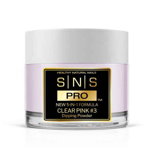 SNS 5-in-1 Pink & White Powder 2oz - Clear Pink 3