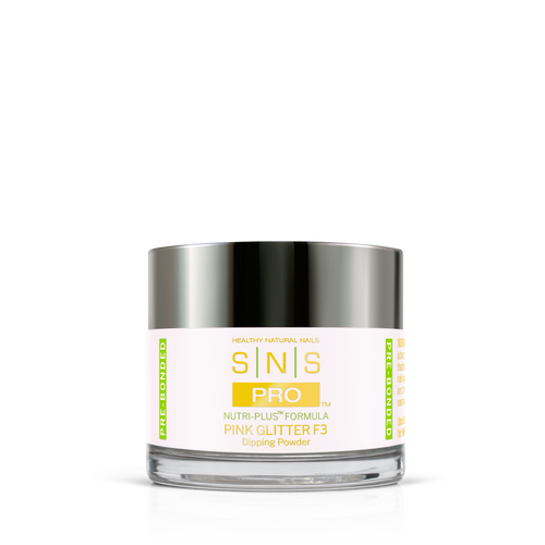SNS French White Glitter Dipping Powder Pink & White F3