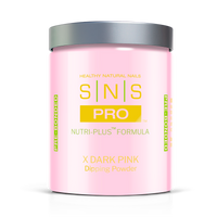 SNS Dark Pink Dipping Powder Pink & White