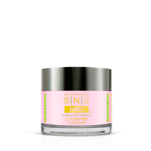 SNS Dark Pink Dipping Powder Pink & White