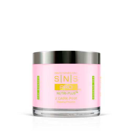 SNS Dark Pink Dipping Powder Pink & White