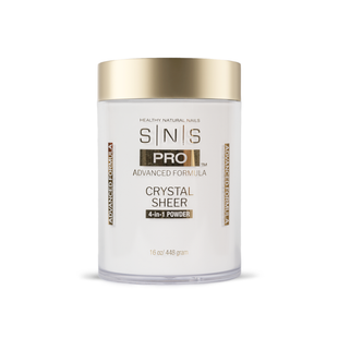 SNS 4-in-1 Pink & White Powder 16oz - Crystal Sheer