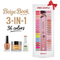 SNS Pro - Beige Book Collection - 3in1 - 36  Colors Bundle - Board 3