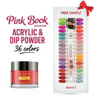 SNS Pro - Pink Book Collection - Dip/Acrylic Powder - 36  Colors Bundle - Board 3