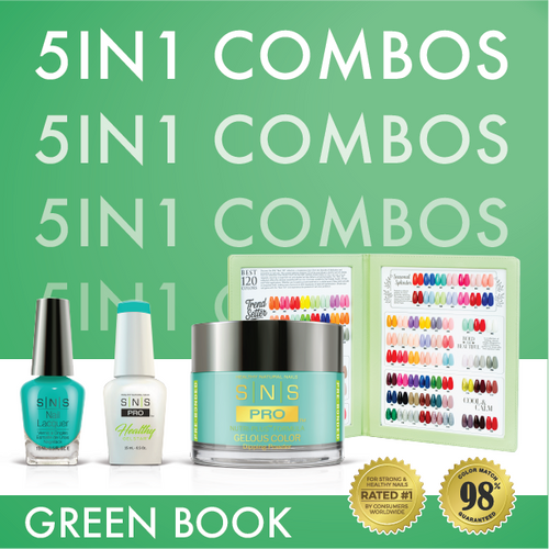 SNS Pro - Green Book Collection - 5in1 - 30  Colors Bundle - Board 4