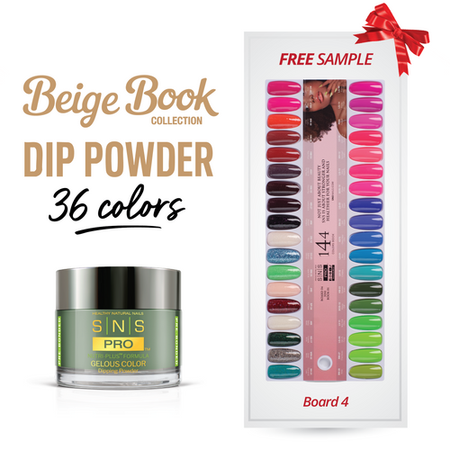 SNS Pro - Beige Book Collection - Dipping Powder - 36  Colors Bundle - Board 4
