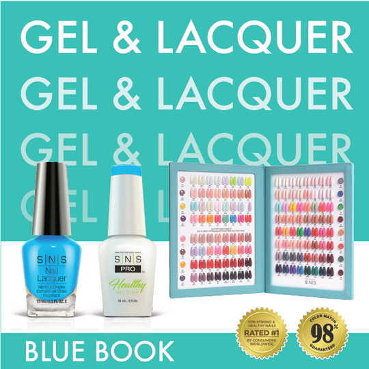 SNS Pro - Blue Book Collection - Gel & Lacquer Duo - 144 Colors Bundle