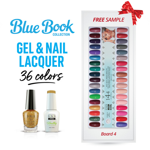 SNS Pro - Blue Book Collection - Gel & Lacquer Duo - 36  Colors Bundle - Board 4