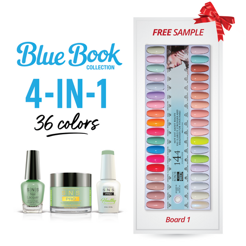 SNS Pro - Blue Book Collection - 4in1 - 36  Colors Bundle - Board 1