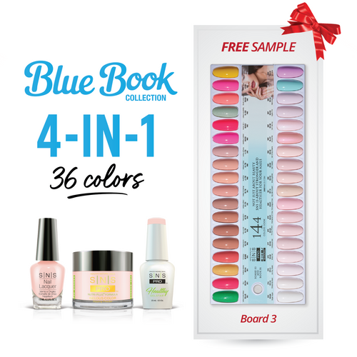 SNS Pro - Blue Book Collection - 4in1 - 36  Colors Bundle - Board 3