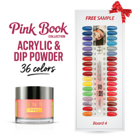 SNS Pro - Pink Book Collection - Dip/Acrylic Powder - 36  Colors Bundle - Board 4