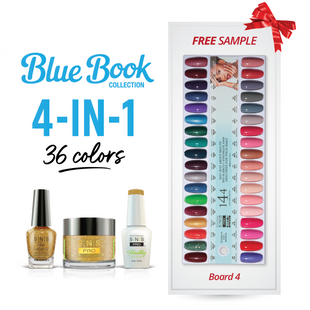 SNS Pro - Blue Book Collection - 4in1 - 36  Colors Bundle - Board 4