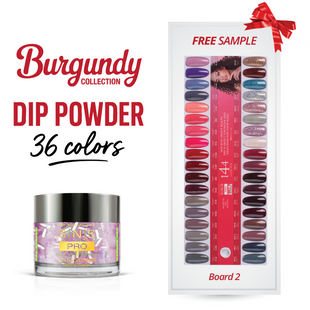 SNS Pro - Burgundy Book Collection - Dipping Powder - 36  Colors Bundle - Board 2