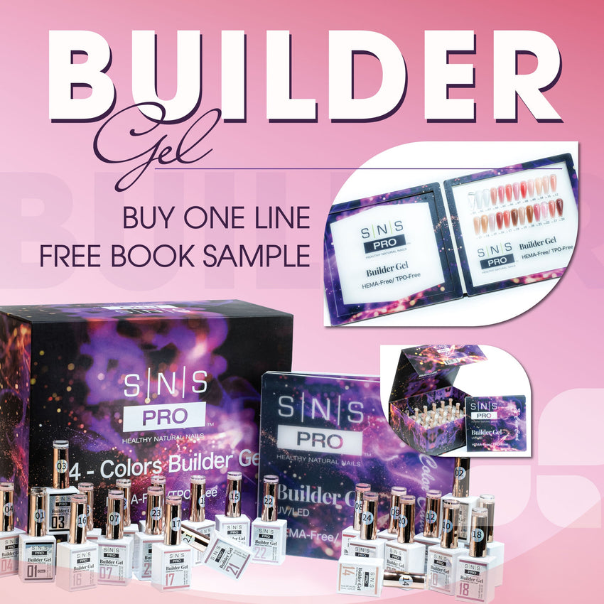 SNS Builder Gel In The Bottle - Set 24 Colors - HEMA-Free/TPO-Free - 0.5oz